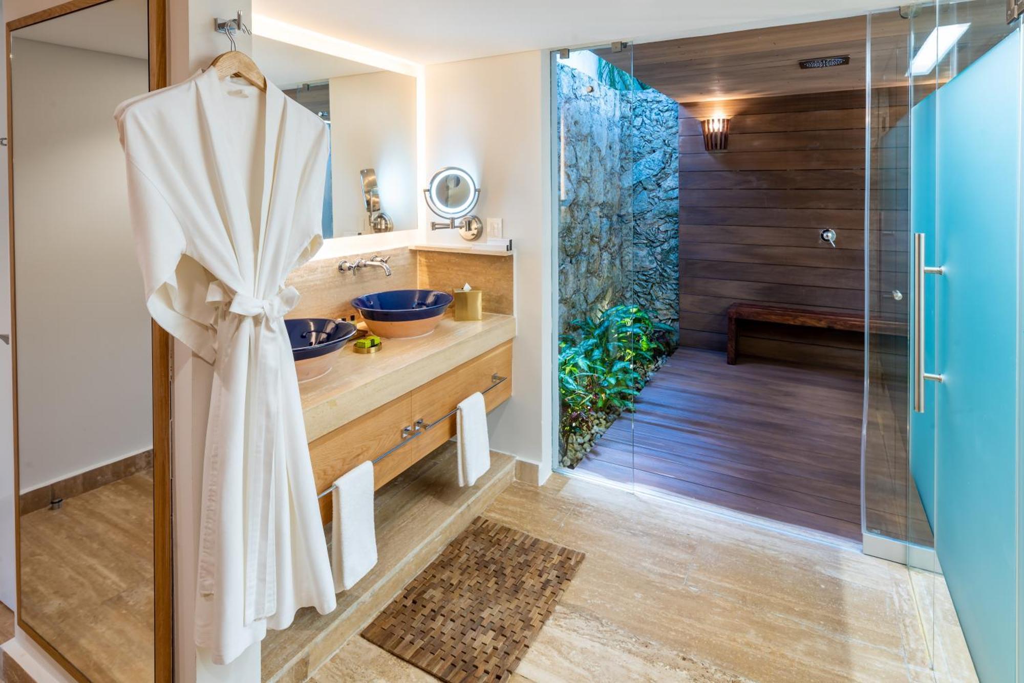 Seafront Premium Queen Room Two Queen Beds Outdoor Shower